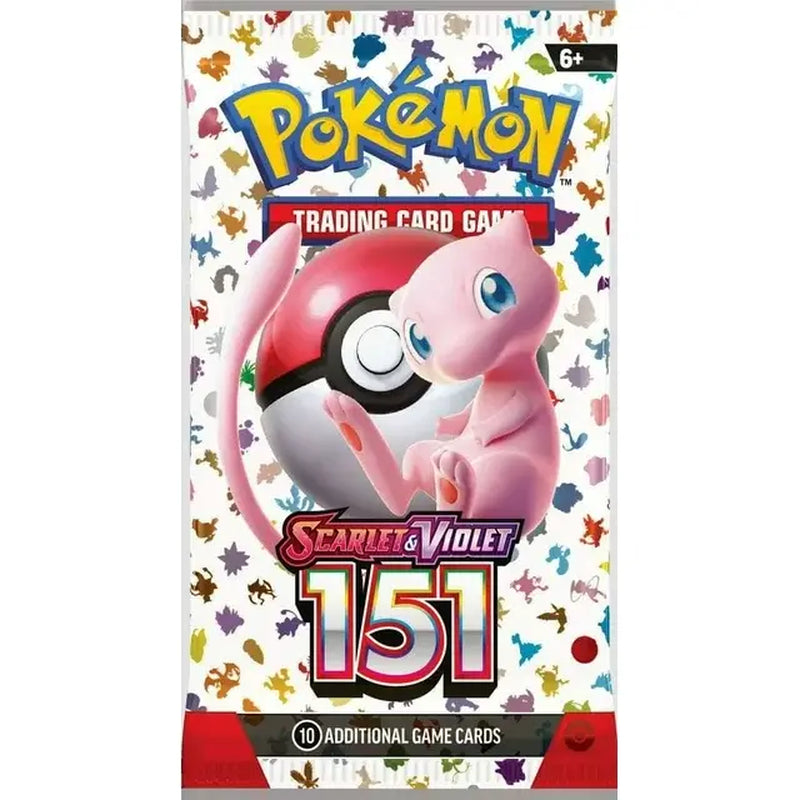 Pokémon Scarlet & Violet 151 TCG Booster Pack - English Edition, Featuring 10 Collectible Trading Cards with Vibrant Artwork, Non-Sports Collectible Accessory