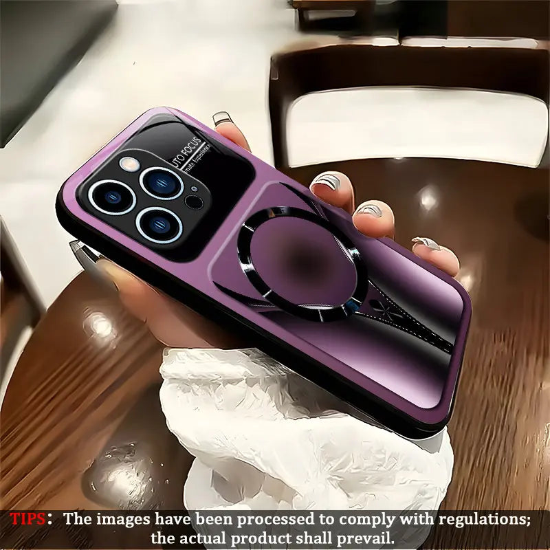 Aesthetic Magnetic Case for Iphone 17 16 15 14 13 12 11Pro Max, Compatible with Magsafe Slim Glossy Shockproof Protective Hard Back Cover, Unisex 995