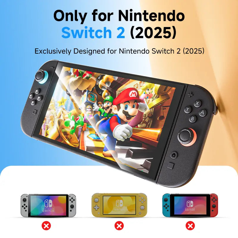 NEW - MAGIC JOHN Auto-Alignment Onetouch for Nintendo Switch 2 Screen Protector 7.9'' 2025 Tempered Glass, Accessories, 30 Seconds Installation, Bubble Free, Anti-Scratch, Touch Sensitive, Ultra-Clear