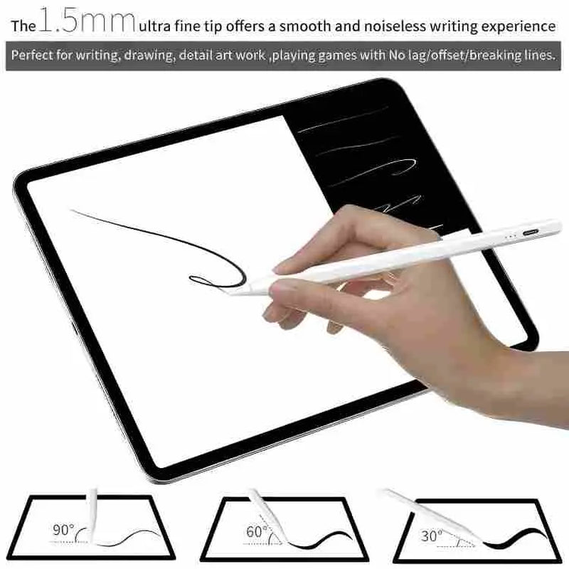 Stylus Pen for iPad (6th-11th Generation) - Active Pencil Compatible with 2018-2025 iPad Pro (11"/12.9"/M4), iPad Air (3/4/5/M2/M3/M4), and iPad Mini (5/6/7) - Ideal Father's Day Gift