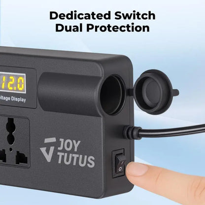 3-Day Delivery JOYTUTUS 2026 Car Truck Inverter 12V-24V to 220V with Smart Chip QC3.0 Fast Charging for Laptops, Tablets, and Phones - Includes USB Ports and Wireless CarPlay Adapter
