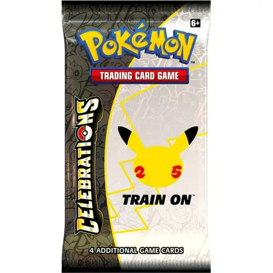 Pokemon Celebrations Trading Card Game Booster Pack - 4 Cards