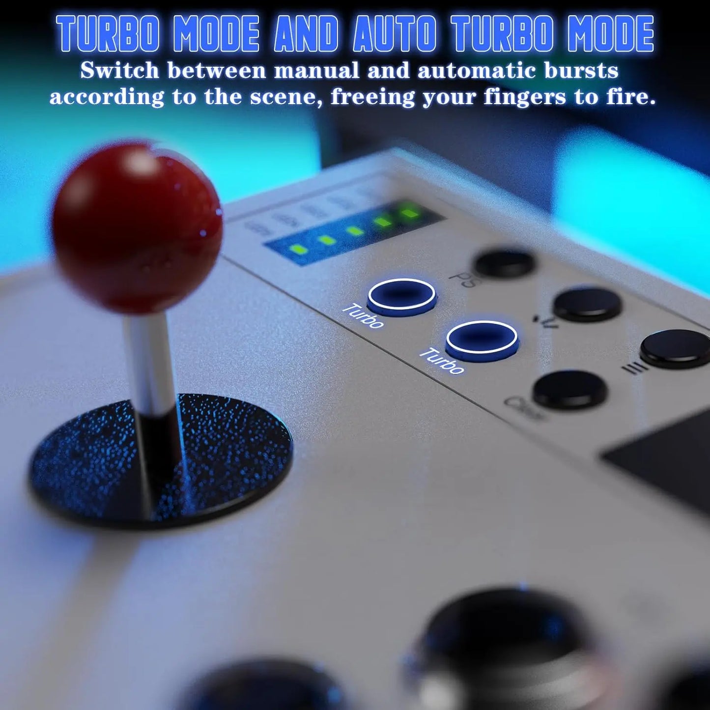 Nonbliep Wired Arcade Stick for PlayStation 5, PS4, PC, and Android - Featuring Programmable Functions, Turbo Mode, and 9.8FT Braided Cable