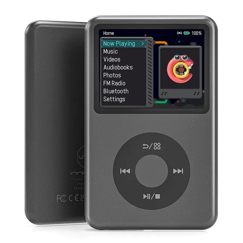 Innioasis Y1 Retro MP3 Player with Bluetooth - 2000s Digital Music & Video Player, 2.4" Display, Hi-Fi Sound, Portable Music Player for Daily Use