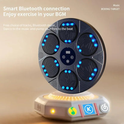 LED-Illuminated Electronic Punching Game for Kids - Wall-Mounted Boxing Target with Adjustable Speed and Volume, Ideal Fitness Toy for Home Sports and Holiday Gifts