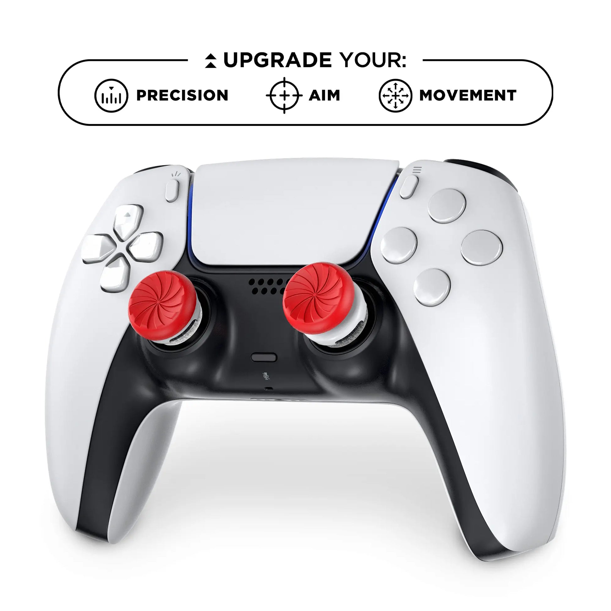 KontrolFreek Aim Boost Kit - Inferno Edition for PlayStation 5 (PS5) and PlayStation 4 (PS4) Controllers | Performance Thumbsticks and Precision Rings Included