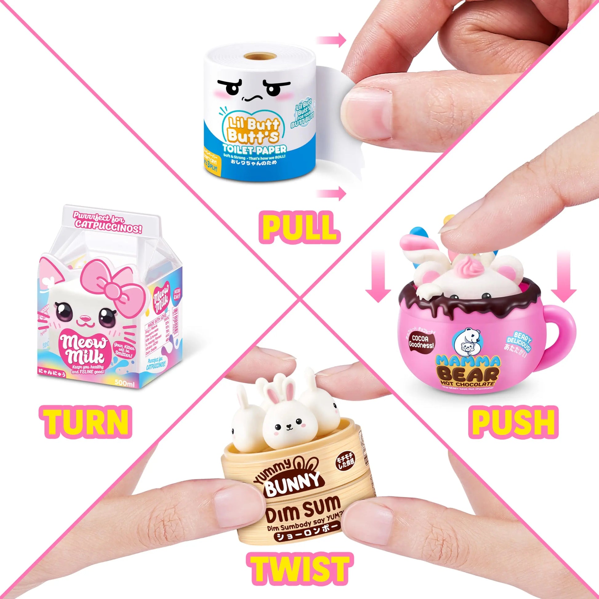 Mini Brands Kawaii 2 Pack Blind Bag - Japanese Themed Collectibles, Surprise Kawaii Minis, Blind Packaging, Japanese Themed