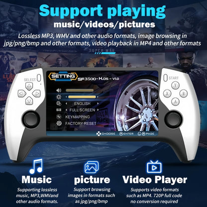 Portable Retro Handheld Game Console - Enhanced Performance with Over 20,000 Built-In Games, 5.5-Inch HD IPS Screen, TV Connectivity, 14+ Emulators, and 5-Hour Battery Life