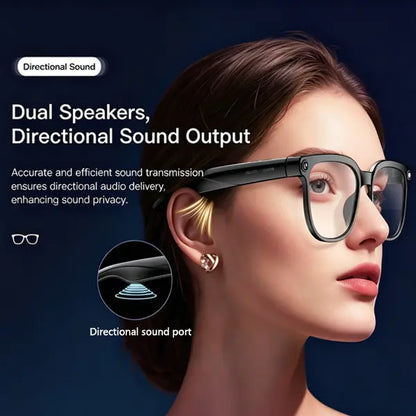[Livefull]Smart Bluetooth Glassesdual Functions with Bluetooth Audio and Polarized Lenses. Featuring Open-Ear Audio, Blue Light Blocking, and UV400 Full Sun Protection. Supports Hands-Free Calling, Unisex Design, Ideal for Driving and Outdoor Activities.