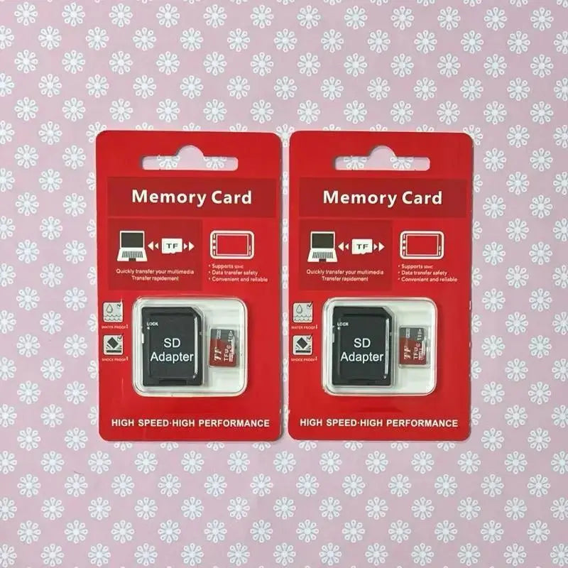 2-Pack the SD Card Tf Is Compatible with Cameras, Smart Phones, Tablets, Personal Computers and Game Consoles