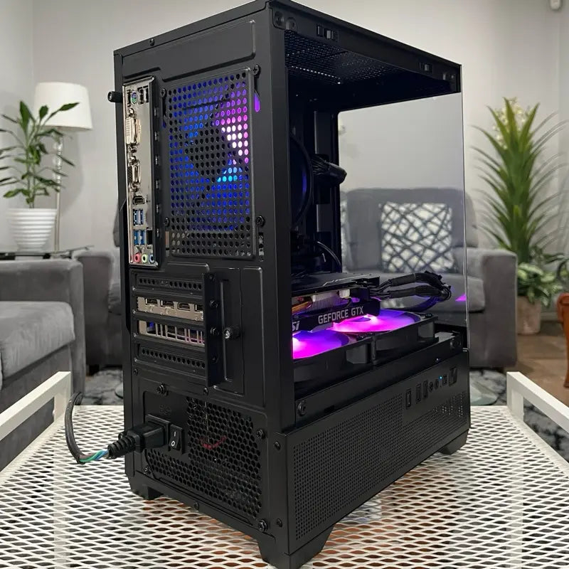 GTX 1660 6GB Graphics Card, Ryzen 5 2600 Processor, 8GB RAM | Black RGB Gaming Desktop PC