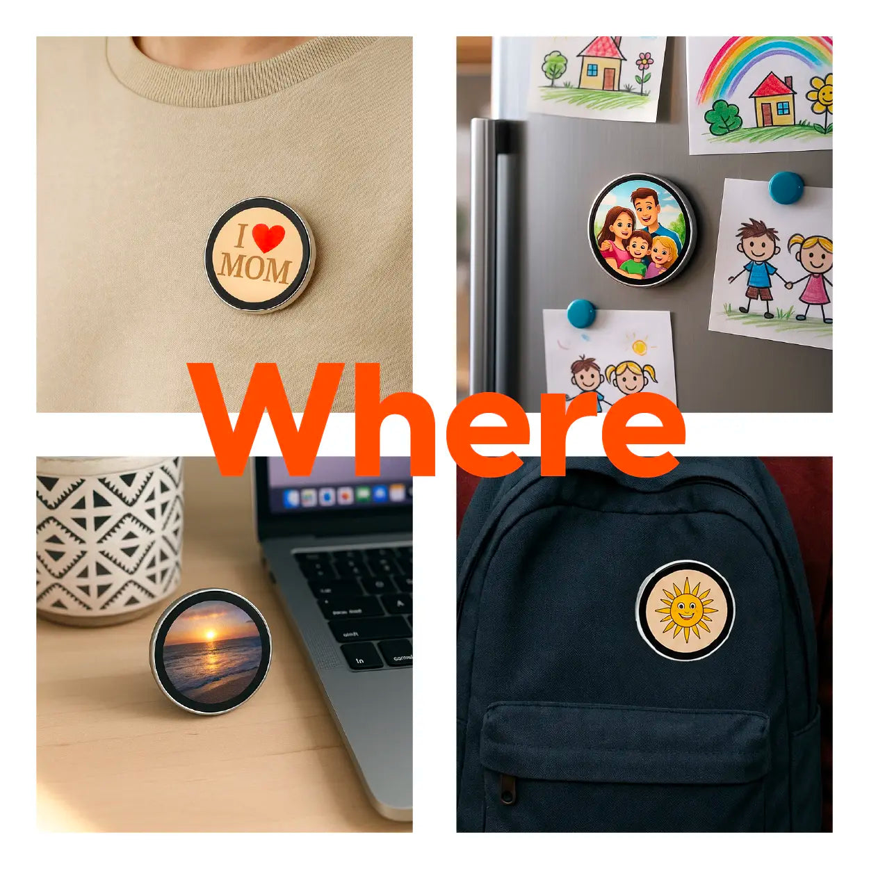Beambox Customizable Smart Digital Display Badge with IPS Touchscreen, Bluetooth Connectivity, Photo and GIF Upload, 6-Hour Battery Life, AI-Generated Images, 360x360 Resolution for Personal Expression and Fashion
