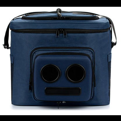 Super Real Cooler with Integrated 20-Watt Bluetooth Speakers for Outdoor Events, Compatible with iPhone and Android Devices, Rechargeable and Ideal for Parties, Festivals, Boating, and Beach Use