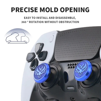 PS5 Edge Elite Wireless Game Controller with Metal Pattern Joystick and Premium Thumbstick Grips, Including Hardware Sliders and Accessories