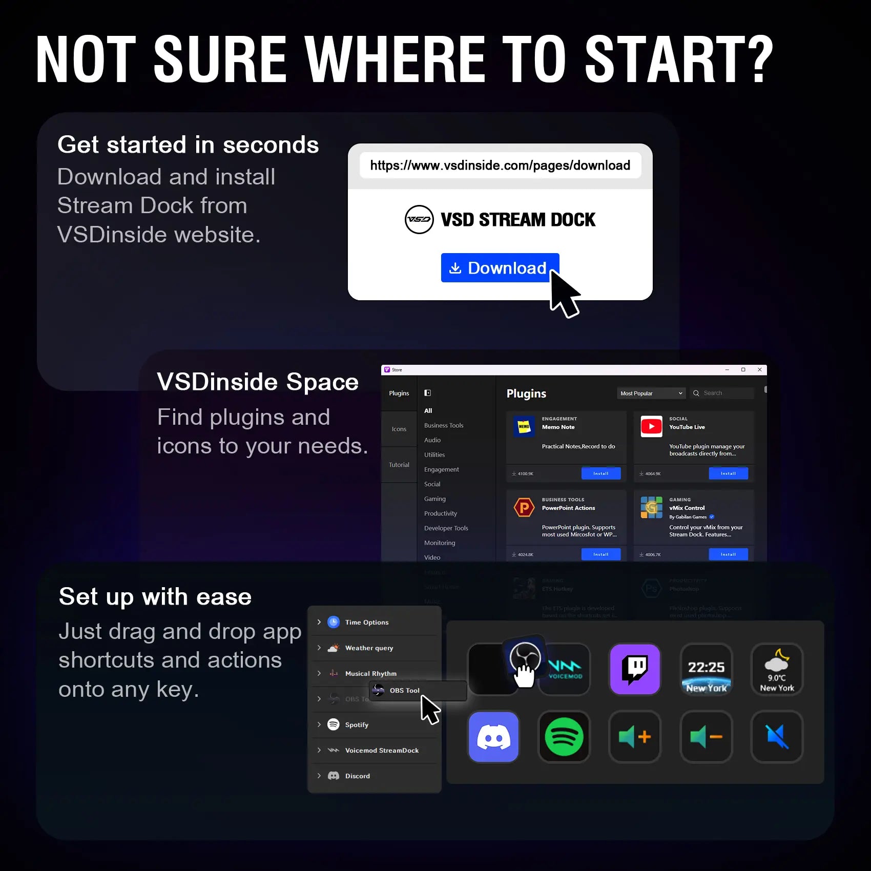 Vsdinside N4 Pro - All-in-One Customizable Keyboard Control Center with 10 LCD Keys, 4 Smart Knobs, and Touch Bar for Gaming, Streaming, and Content Creation on Mac & Windows