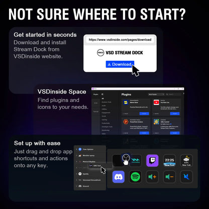 Vsdinside N4 Pro - All-in-One Customizable Keyboard Control Center with 10 LCD Keys, 4 Smart Knobs, and Touch Bar for Gaming, Streaming, and Content Creation on Mac & Windows