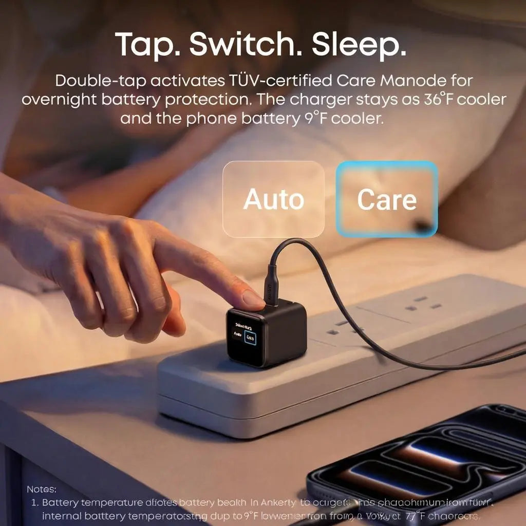 Anker 45W Fast Charging USB-C Charger with LED Display for iPhone 15/16/17 Series and MacBook - Compact and Safe Power Adapter for Apple Devices, Ideal for Father's Day Gifts