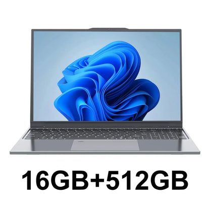 15.6" Portable Laptop with Intel Core i7-6500U, 32GB RAM, 2048GB SSD, 5000mAh Battery, Windows 11 Pro, and 3-Year Warranty