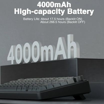 AULA F75 Pro Wireless Mechanical Gaming Keyboard - 75% Hot-Swappable, USB Rechargeable, RGB Backlit, PBT Side-Printed Keycaps, Multimedia Scroll Wheel, Ideal PC Accessories