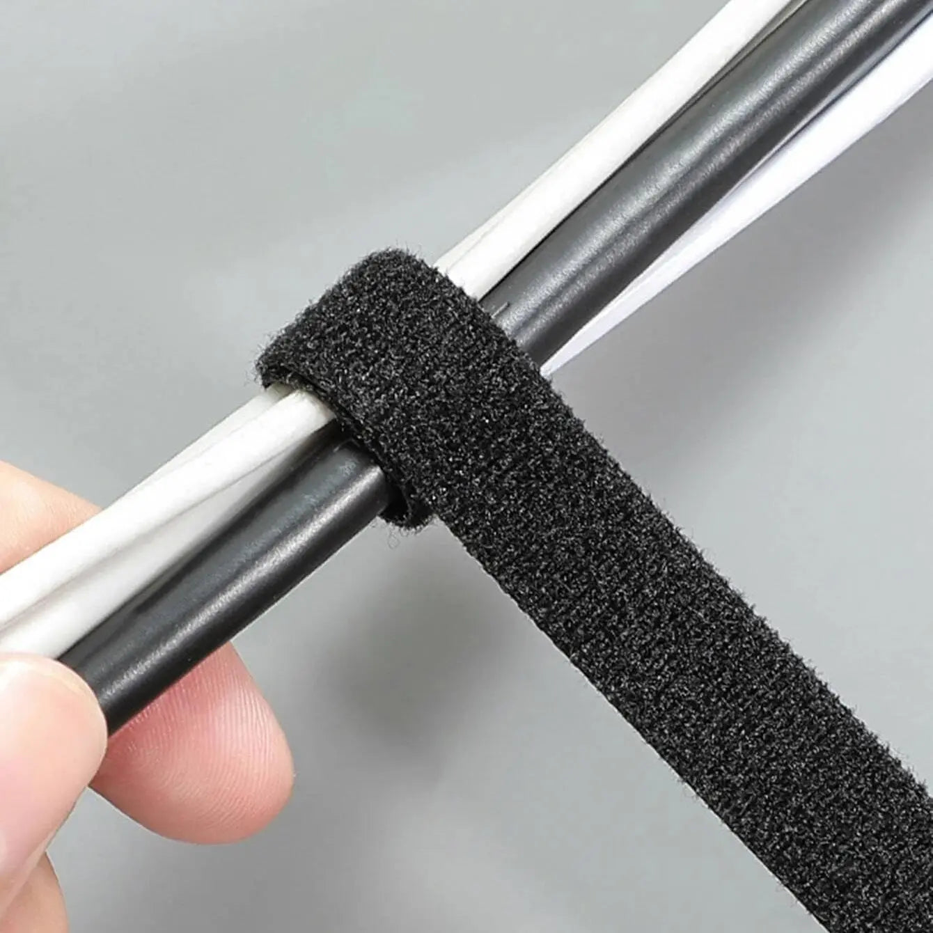Multifunctional Velcro Cable Management Tape - Adjustable Data Cable Organizer for Desk Organization and Wire Management