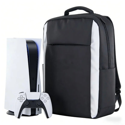 For Ps5 Travel Backpack for Console and Accessories, Compatible with Ps5/Ps5 Slim/Ps5 Pro, Large Capacity Storage for Console, Dual Controllers, Discs, and Headphones