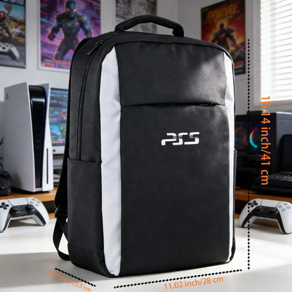 For Ps5 Travel Backpack for Console and Accessories, Compatible with Ps5/Ps5 Slim/Ps5 Pro, Large Capacity Storage for Console, Dual Controllers, Discs, and Headphones