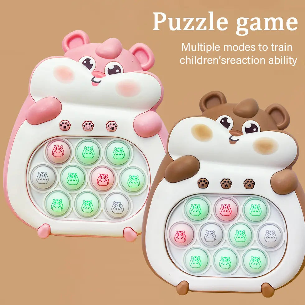 Groundhog Quick Push Console Game with Instant Sound Feedback