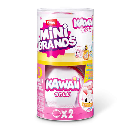 Mini Brands Kawaii 2 Pack Blind Bag - Japanese Themed Collectibles, Surprise Kawaii Minis, Blind Packaging, Japanese Themed