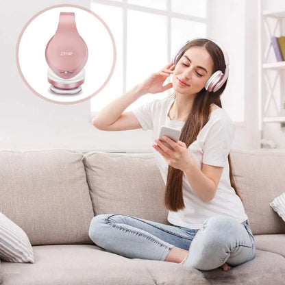 ZIHNIC WH-816 Wireless Bluetooth Over-Ear Headphones with Long Battery Life, Waterproof Design, and Foldable Sport Features for Comfortable Extended Use