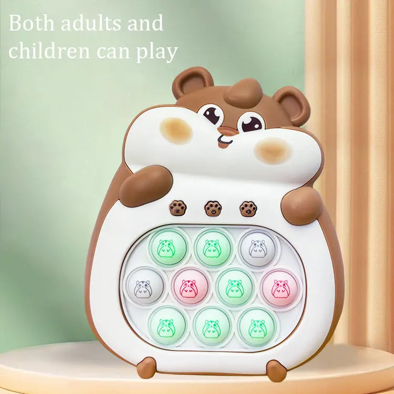Groundhog Quick Push Console Game with Instant Sound Feedback