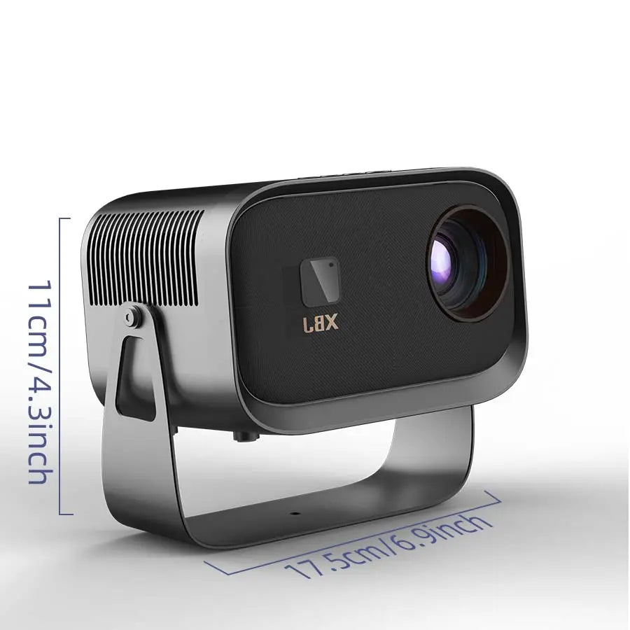 Summervibes2026 Upgraded Black Projector, Father’S Day Gift; Supports 4K/1280P HD; Bluetooth Projector with Built-In Speakers; Portable Mini Outdoor Movie Projector for Summer; Compatible with Laptops, Smartphones, Smart TV Sticks, Xbox, and PS5; Ideal Bi