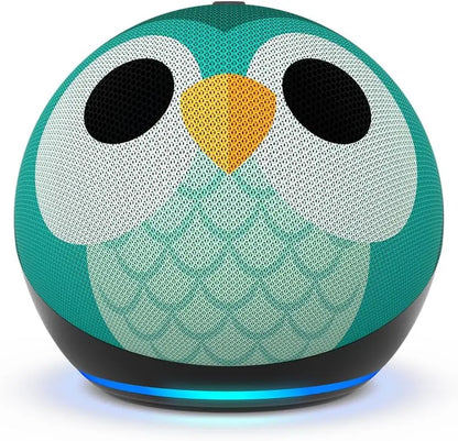 Echo Dot Kids (5th Generation, 2022 Release) with Alexa - Owl Design