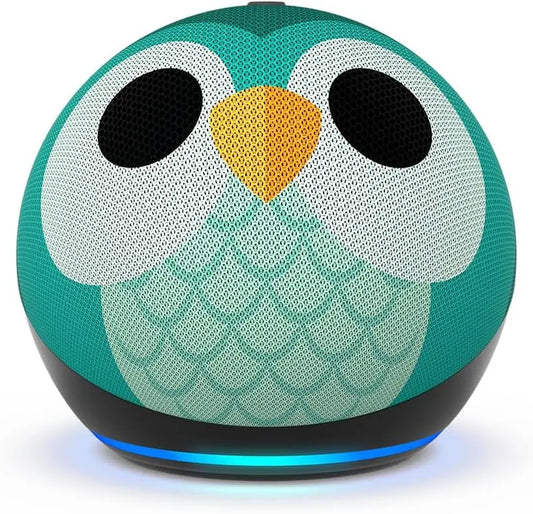 Echo Dot Kids (5th Generation, 2022 Release) with Alexa - Owl Design