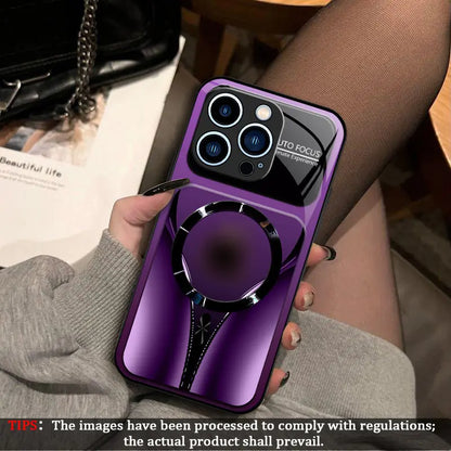 Aesthetic Magnetic Case for Iphone 17 16 15 14 13 12 11Pro Max, Compatible with Magsafe Slim Glossy Shockproof Protective Hard Back Cover, Unisex 995