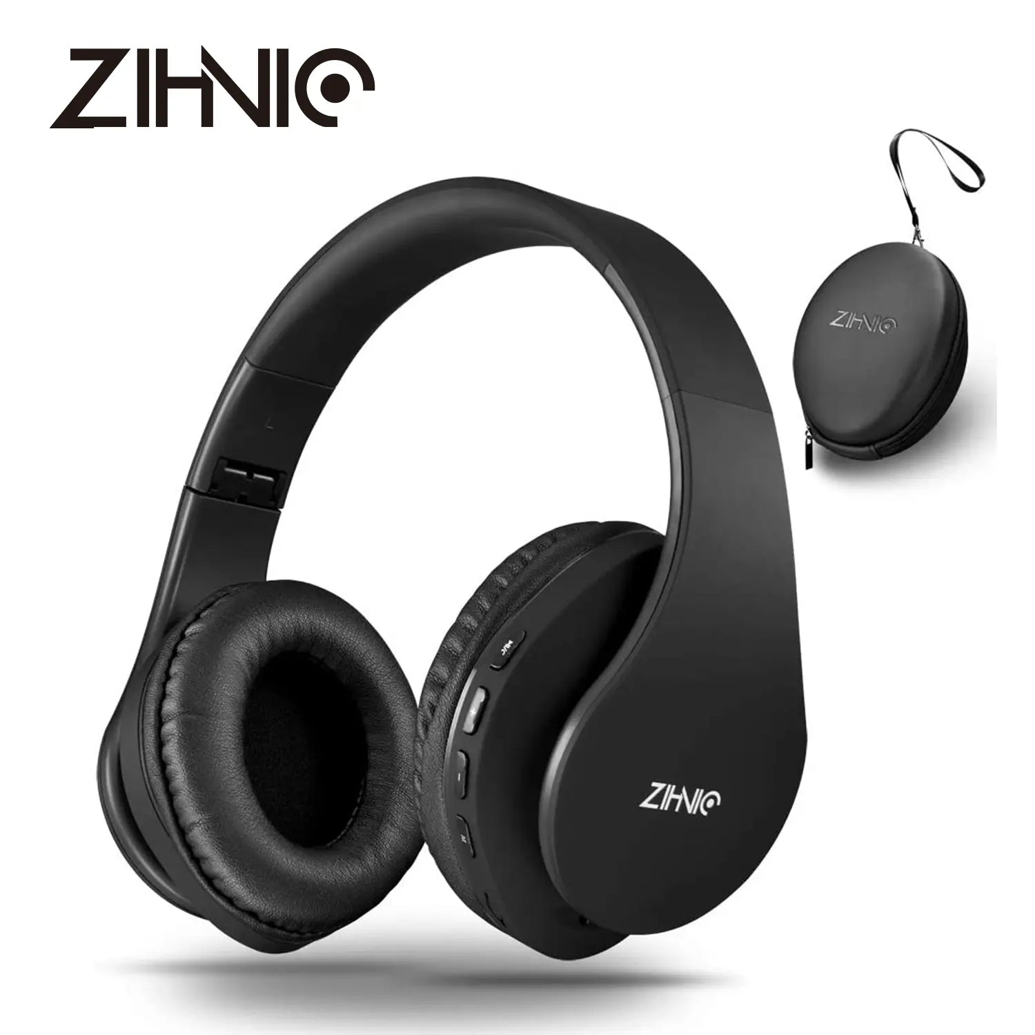 ZIHNIC WH-816 Wireless Bluetooth Over-Ear Headphones with Long Battery Life, Waterproof Design, and Foldable Sport Features for Comfortable Extended Use