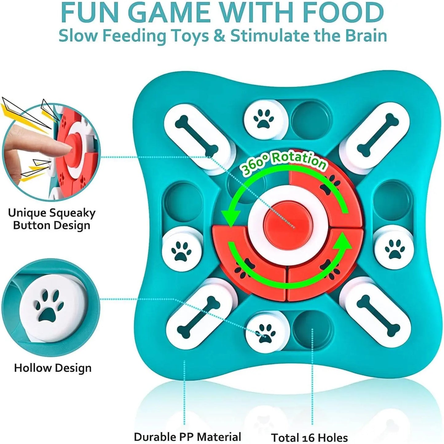Enrichment Puzzle Toys for Dogs, Cats, and Puppies - Interactive Brain-Boosting Gifts