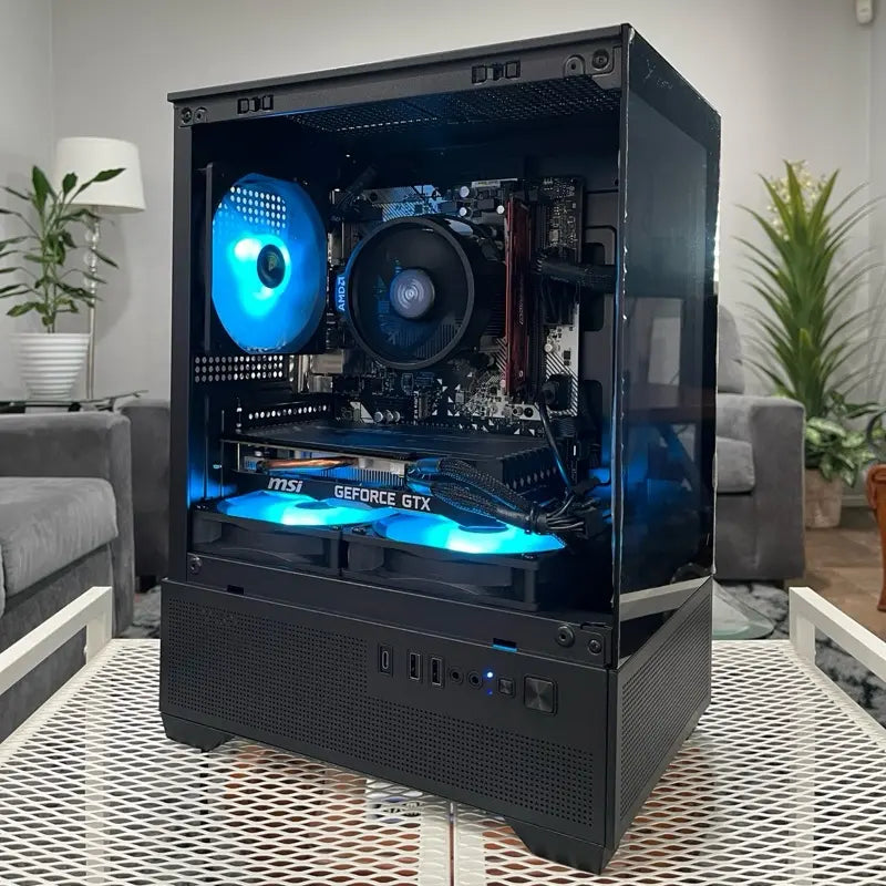 GTX 1660 6GB Graphics Card, Ryzen 5 2600 Processor, 8GB RAM | Black RGB Gaming Desktop PC