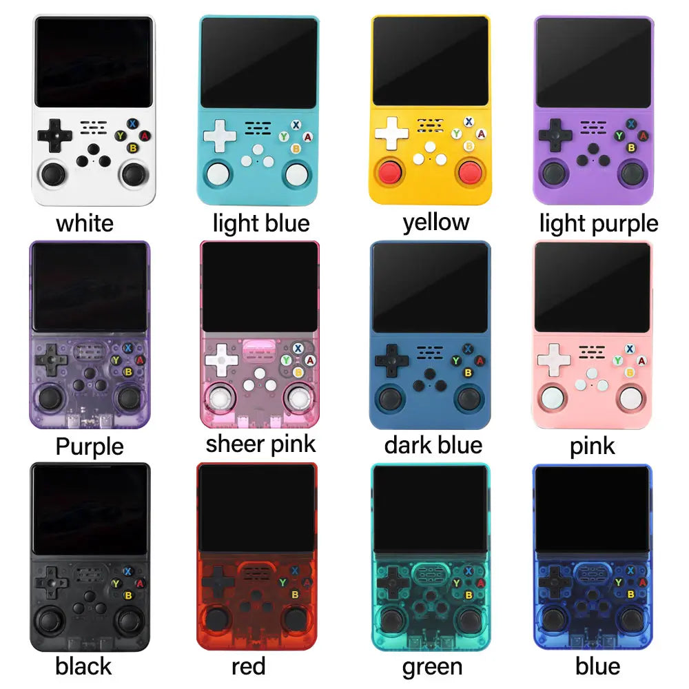 R36S Retro Video Handheld Game Console with Linux System 3.5 in IPS Screen 3000Mah Battery 32G+64G TF Card Pre-Installed Games for Christmas, Thanksgiving, Holiday Gift
