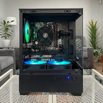 GTX 1660 6GB Graphics Card, Ryzen 5 2600 Processor, 8GB RAM | Black RGB Gaming Desktop PC
