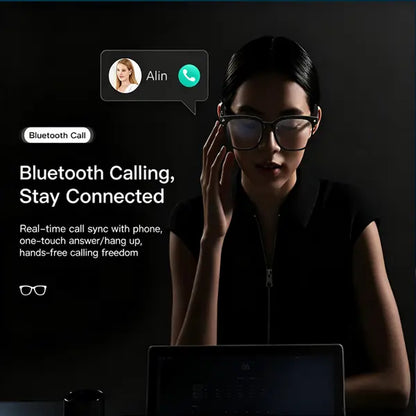 [Livefull]Smart Bluetooth Glassesdual Functions with Bluetooth Audio and Polarized Lenses. Featuring Open-Ear Audio, Blue Light Blocking, and UV400 Full Sun Protection. Supports Hands-Free Calling, Unisex Design, Ideal for Driving and Outdoor Activities.