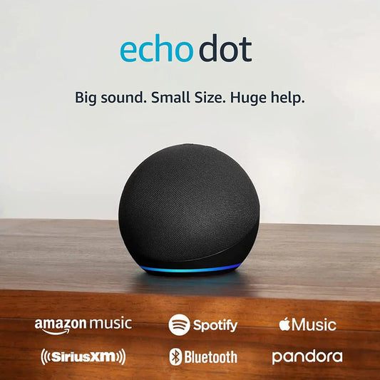 Amazon Echo Dot (Latest Model) - High-Quality Alexa Speaker for Bedrooms, Dining Rooms, and Offices - Charcoal