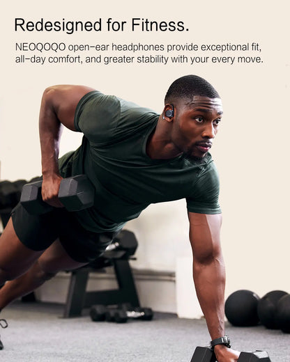 Open Ear Headphones with 80-Hour Playtime, Air Conduction Technology, Fast Charging, 16.2mm Hi-Fi Audio Drivers, Physical Controls, ENC Microphone, IPX5 Waterproof Rating, Bluetooth 5.4 - 2025 Upgrade for Fitness Use, Available in White and Black