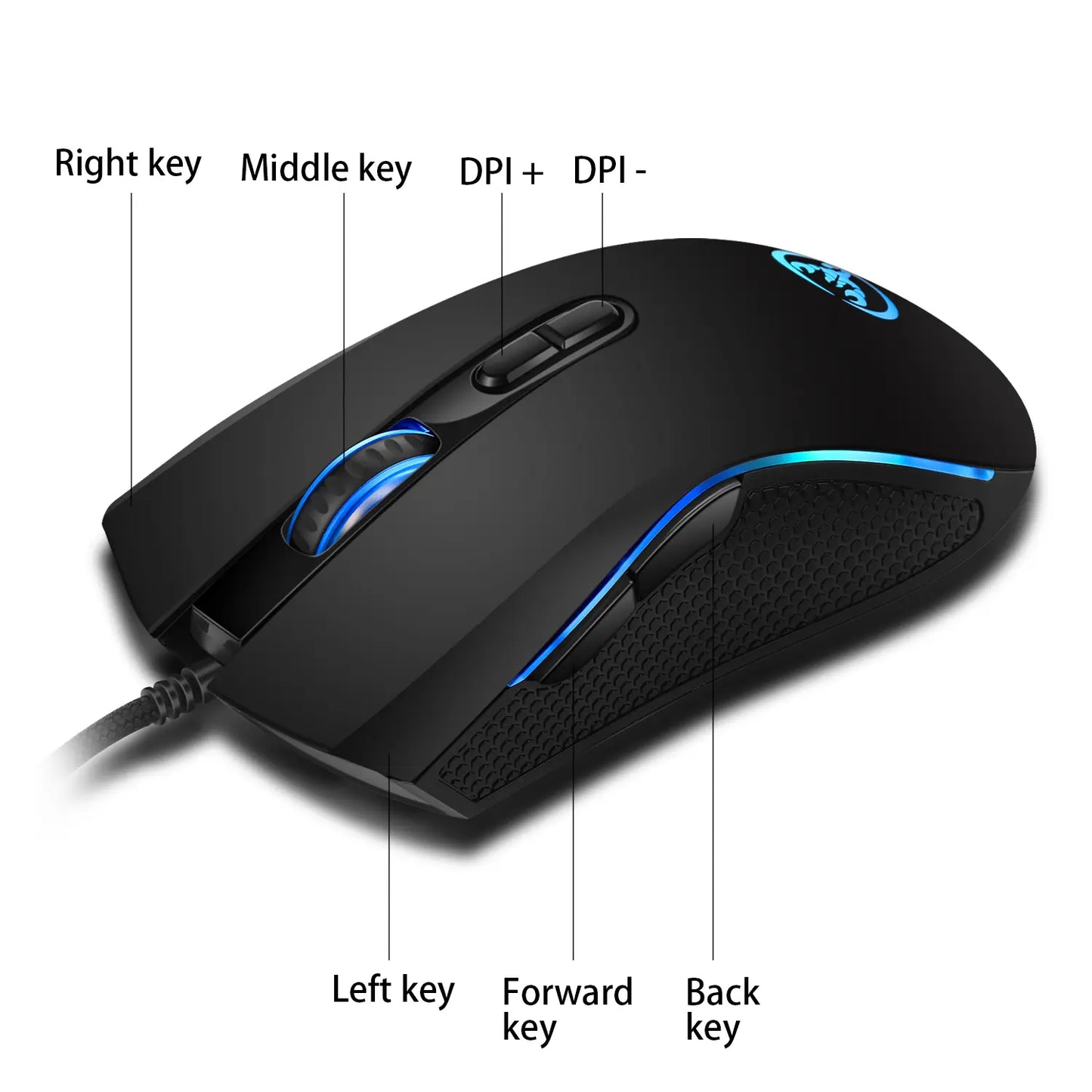 Gaming Keyboard & Mouse Combo - 61 Keys, Compact RGB Wired Keyboard Mouse, Ergonomic Design RGB Backlight Keyboard for PS4, Xbox, PC, Laptop, Mac, Mini, Keyboard, Gaming Setup Accessories