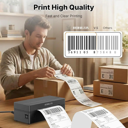 RT Wireless Bluetooth Thermal Label Printer - Compatible with iOS, Android, Windows, Mac, and Chromebook for Etsy, eBay, Shopify, and USPS Printing