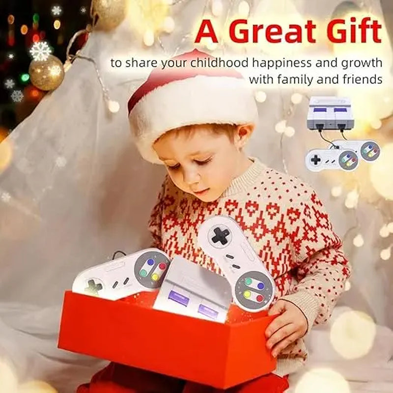 Retro Classic 620 Game Console with Dual Controllers and AV Connector - Ideal Gift for Easter and Birthdays