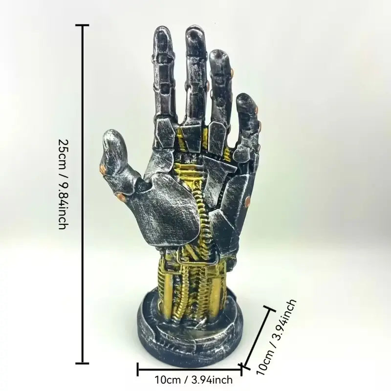 Sci-Fi Cyberpunk Mechanical Arm Statue - Ultra-Futuristic Decorative Ornament and Game Controller Holder, Ideal Gift for Gamers and Men for Valentine's Day, Father's Day, Christmas, and Anniversaries