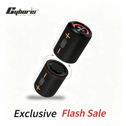 Upgraded 2-in-1 Portable Bluetooth Speaker with 20-Watt Stereo Bass, IPX6 Waterproof Rating, and Home Theater Surround Sound - Modern Design for Music Enthusiasts, Featuring Bluetooth 5.3 Connectivity