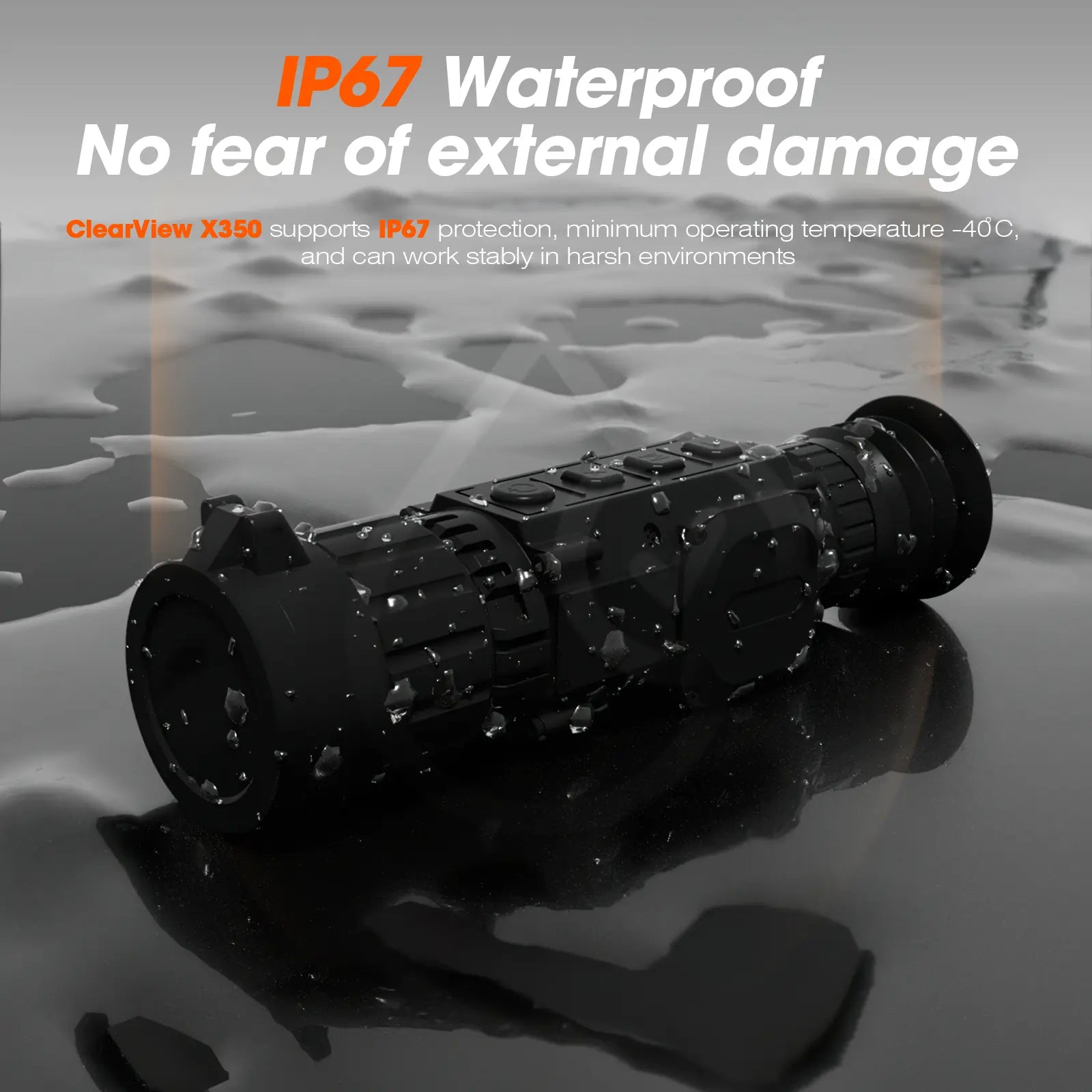 Clearview X350 Thermal Imaging Monocular with Real-Time Heat Detection and HD OLED Display for Outdoor Use
