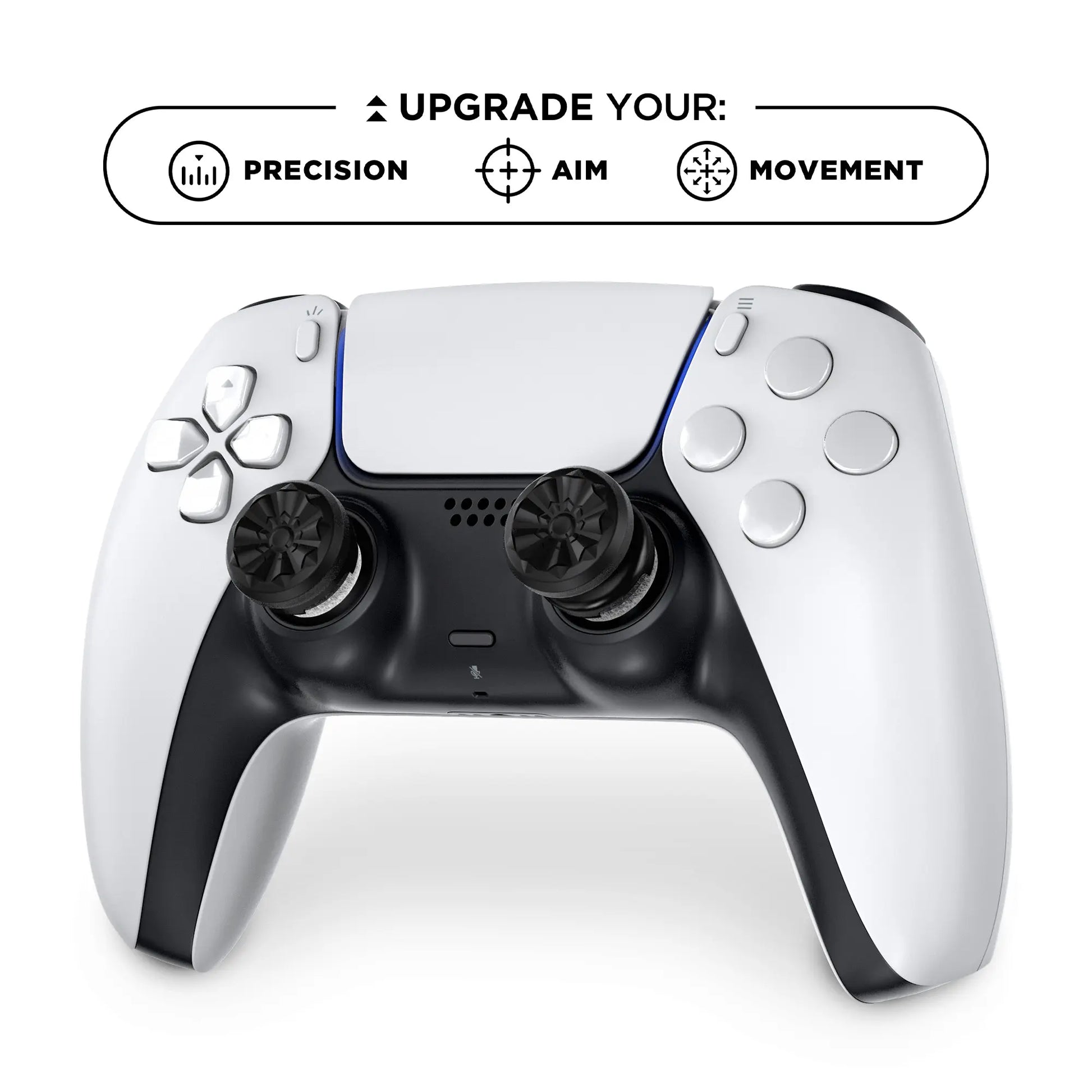 KontrolFreek Aim Boost Kit for PlayStation 5 and PlayStation 4 Controllers | Performance Thumbsticks and Precision Rings | Black Galaxy Edition