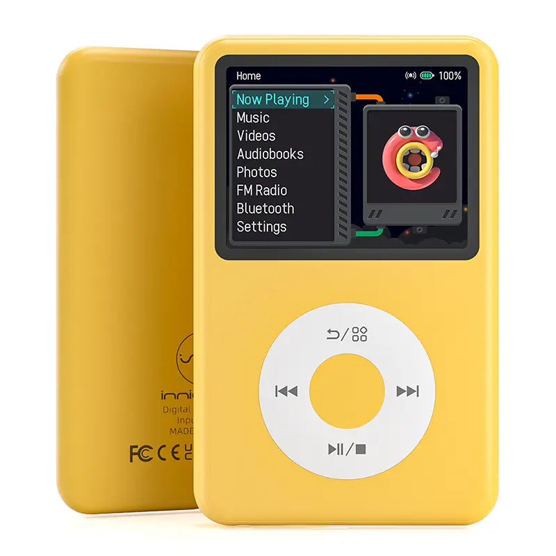 Innioasis Y1 Retro MP3 Player with Bluetooth - 2000s Digital Music & Video Player, 2.4" Display, Hi-Fi Sound, Portable Music Player for Daily Use
